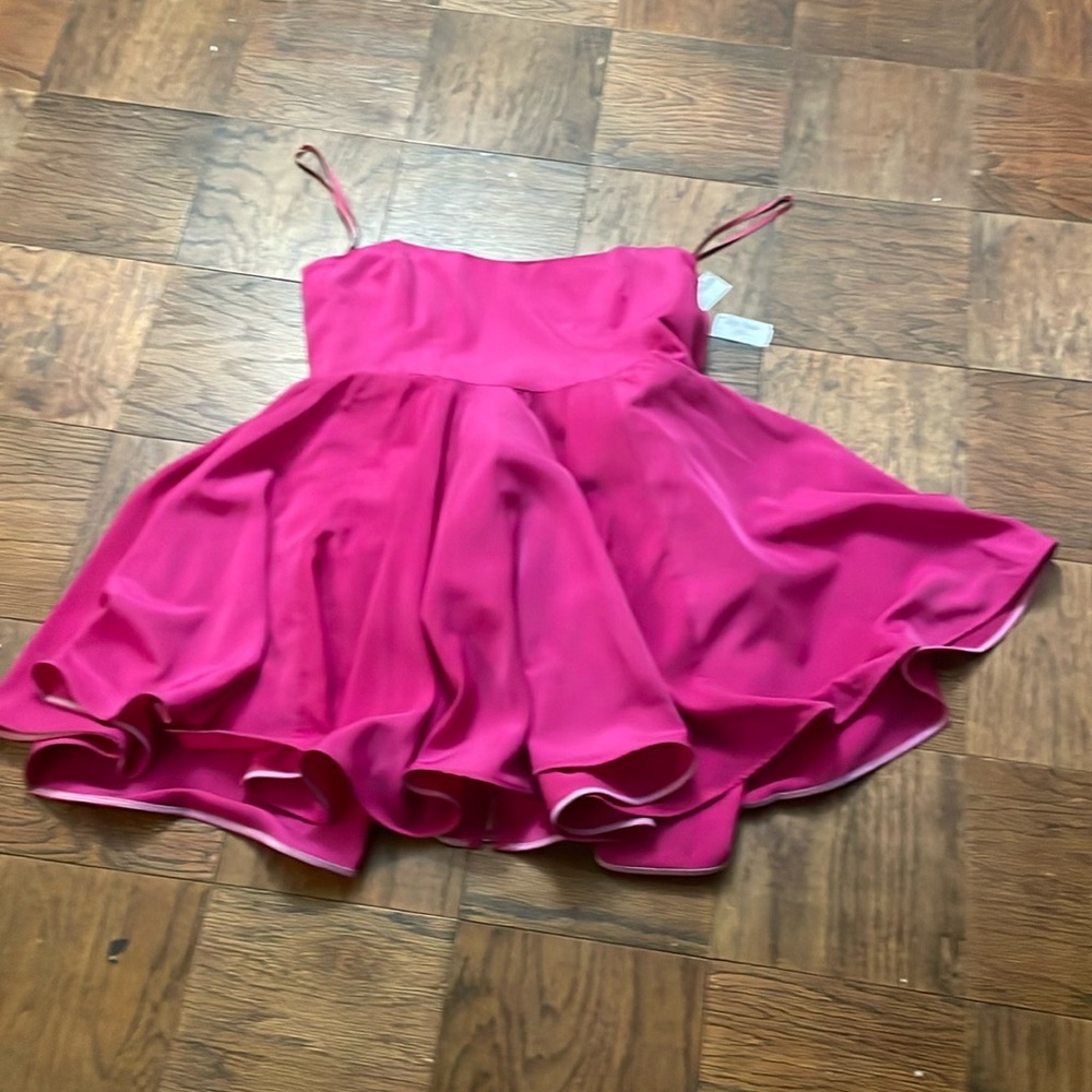 Hot pink holiday dress!